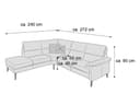 Ecksofa Pirk | Grau 2