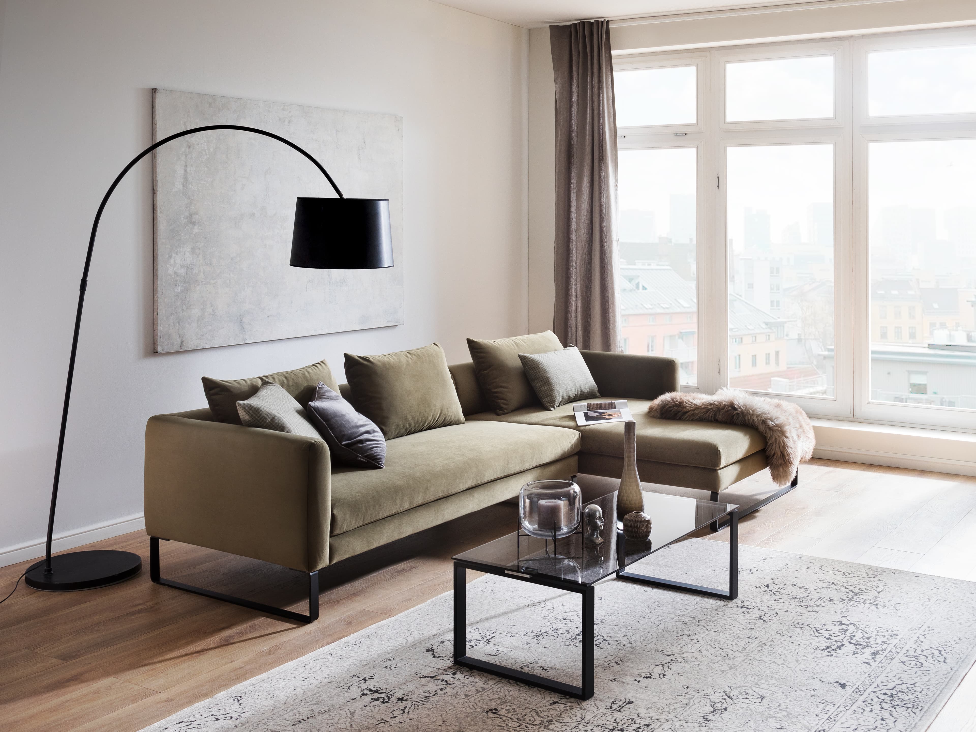 Ecksofa Cupello IV | Grün