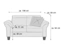 Einzelsofa Scandicci VI | Weiß 3