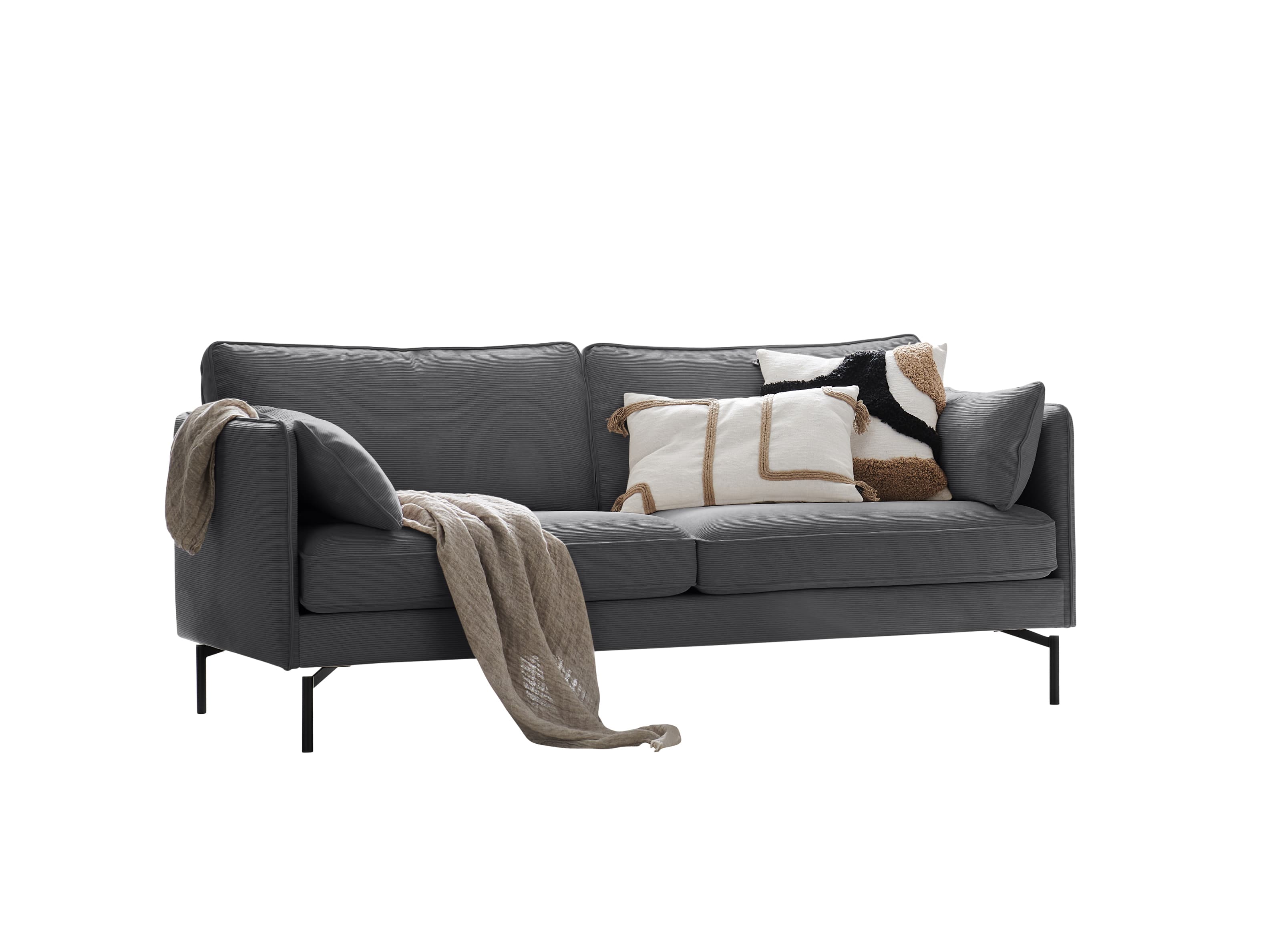 Einzelsofa Karlotta | Grau