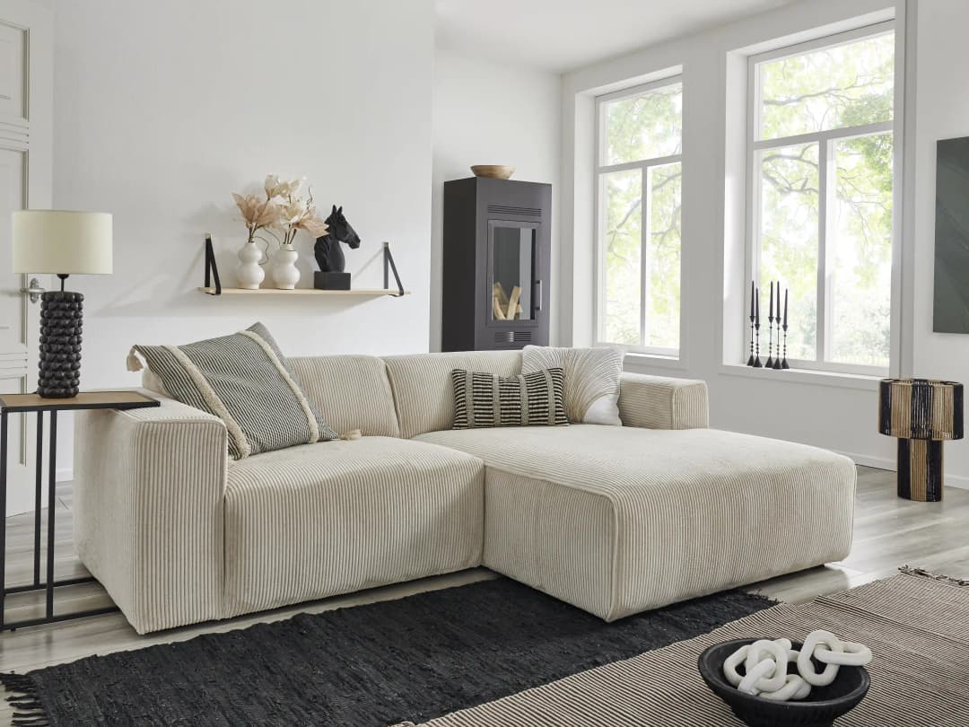Kabs Ecksofa Kaja V | Weiß