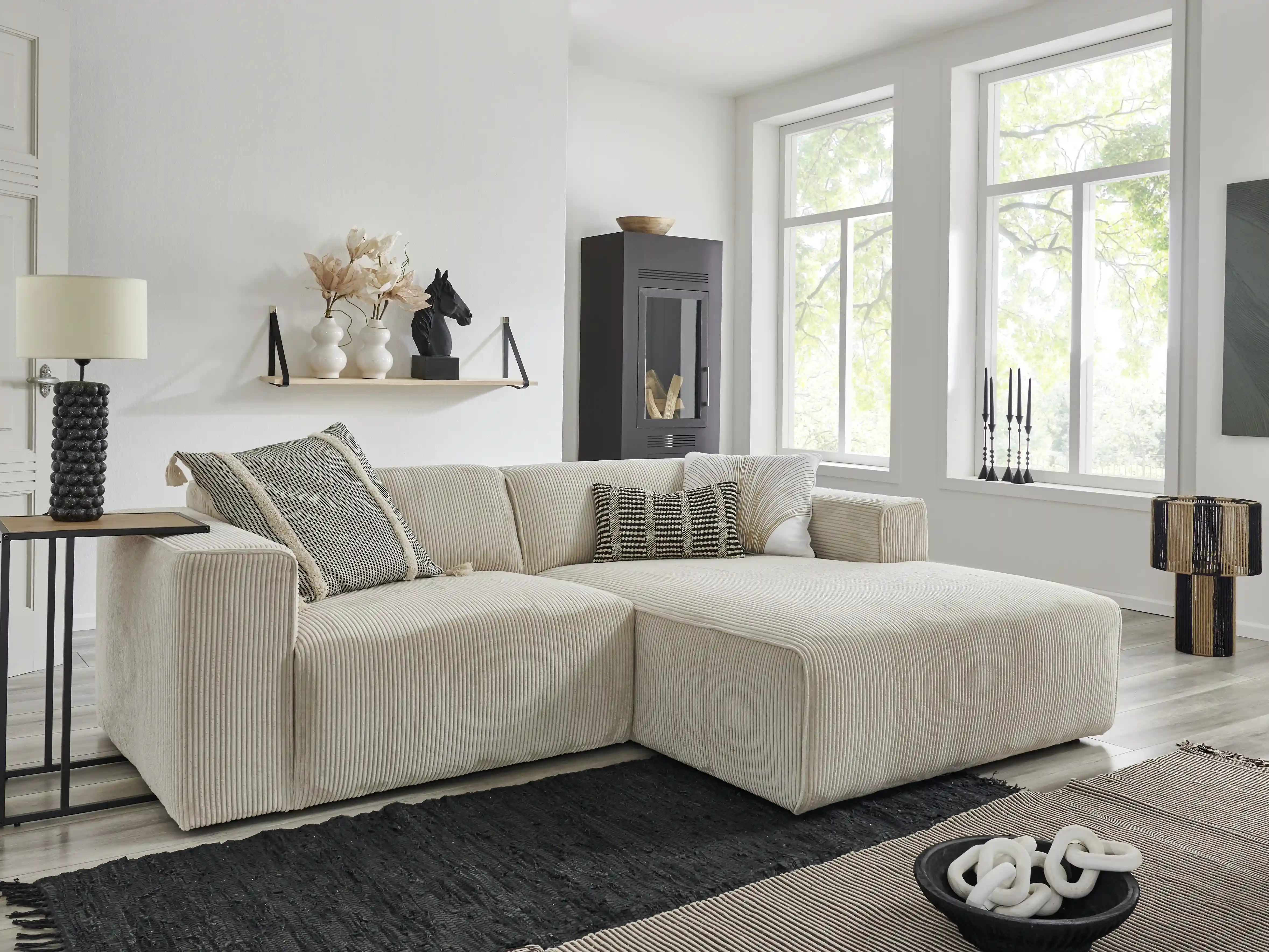 Kabs Ecksofa Kaja V | Weiß
