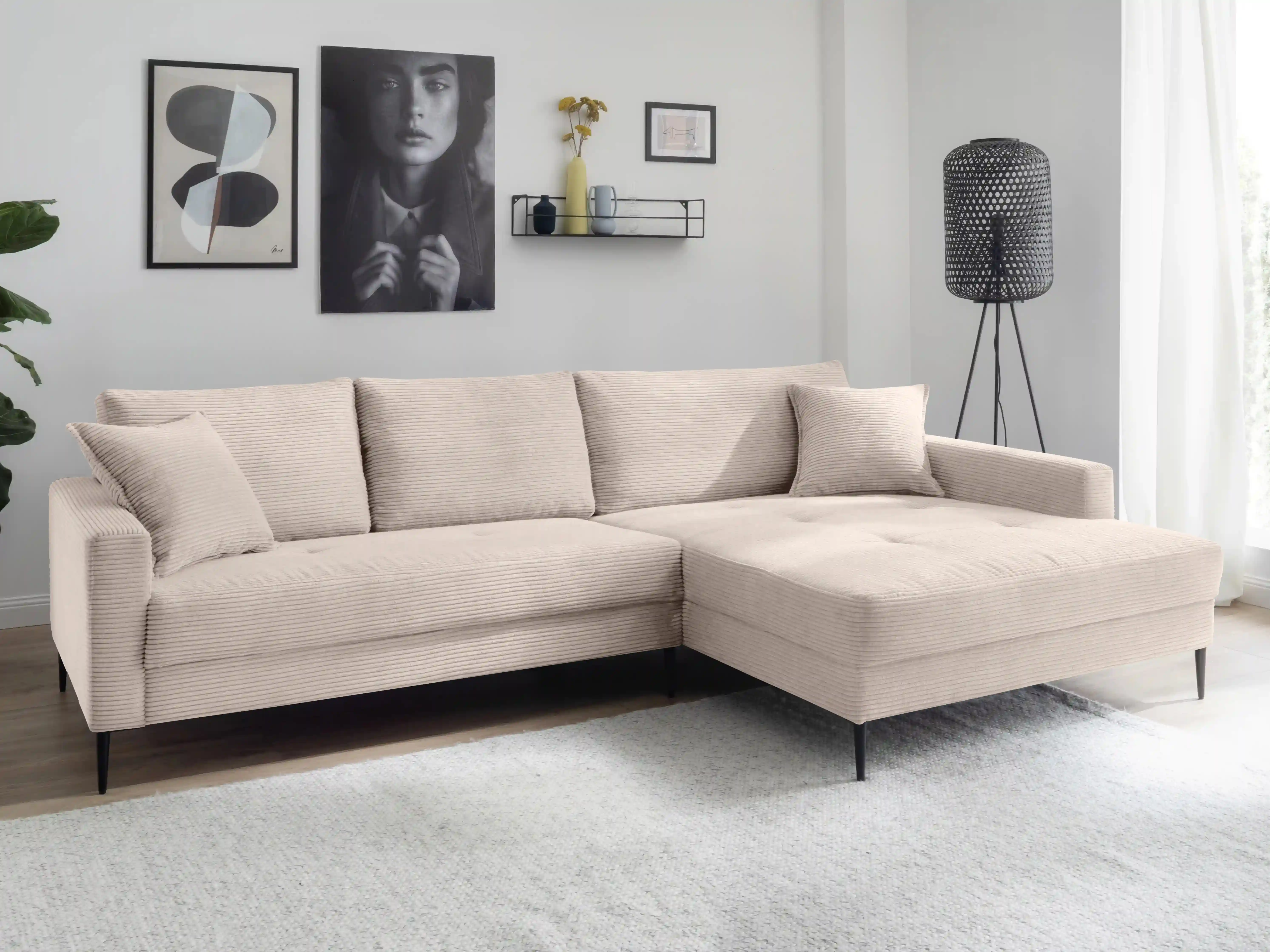 Ecksofa Happy | Weiß