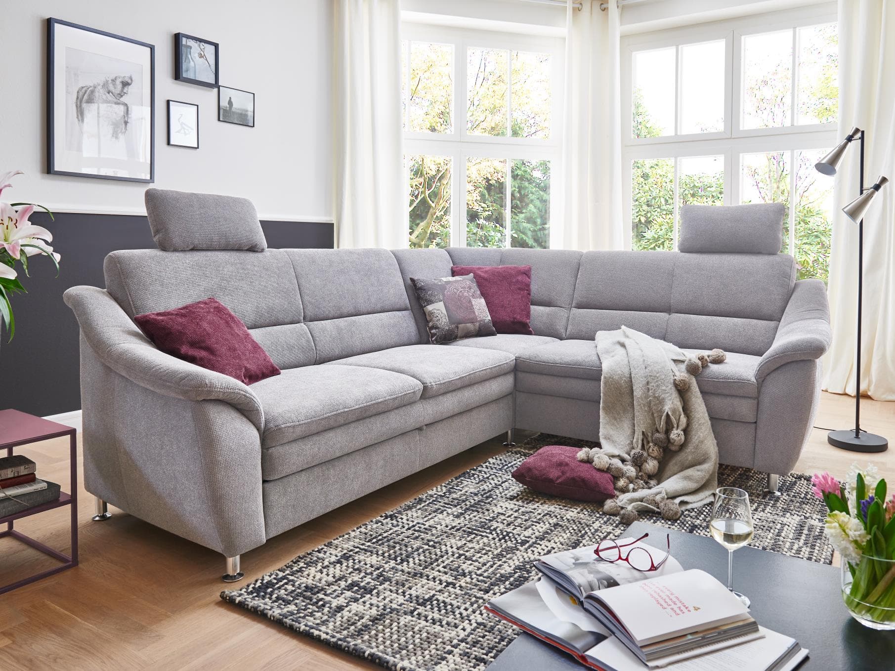 Ecksofa Sanzeno | Grau