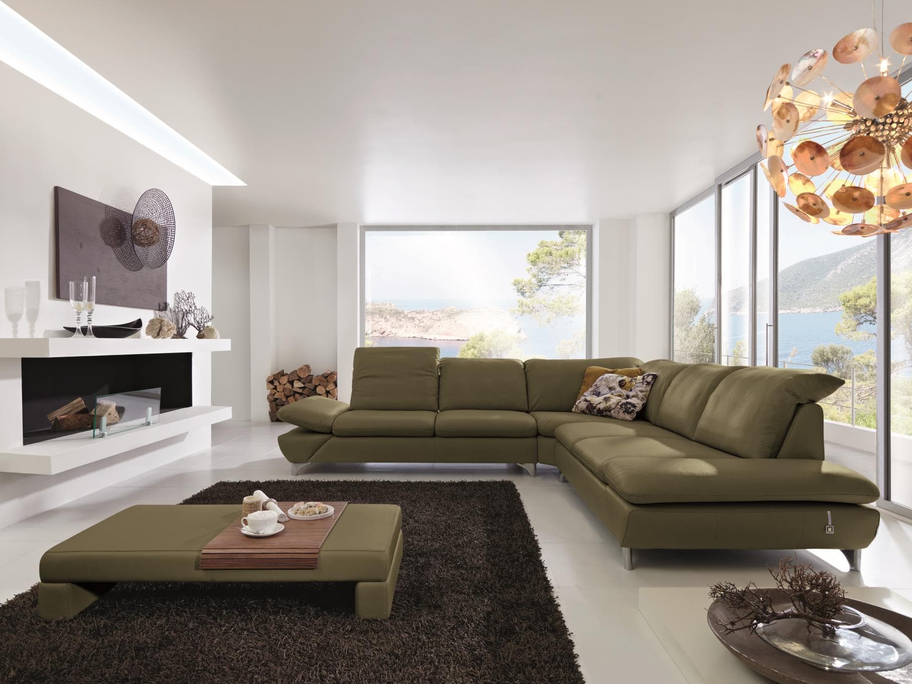 W.Schillig Ecksofa taoo III | Grün