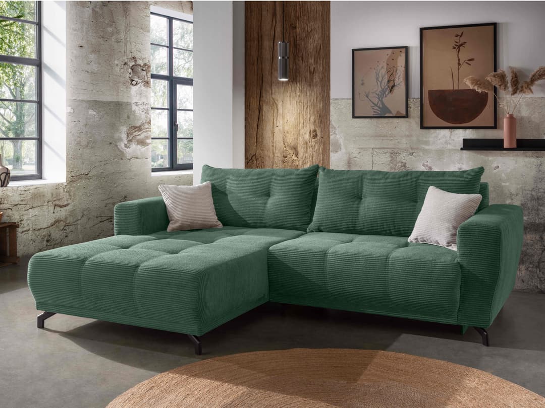 Ecksofa Birden | Grün