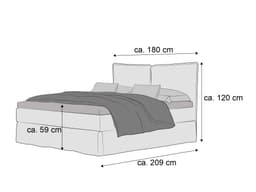 Boxspringbett Stony III | Beige