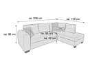 Ecksofa Hailey | Rosa 4