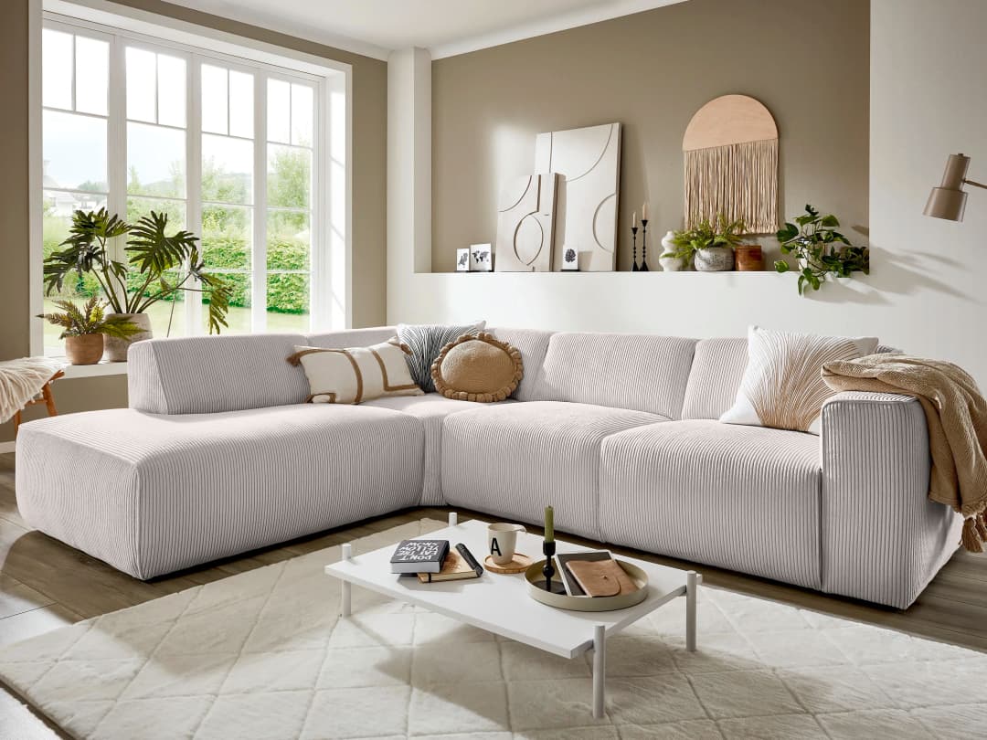 Ecksofa Kaja VI | Weiß