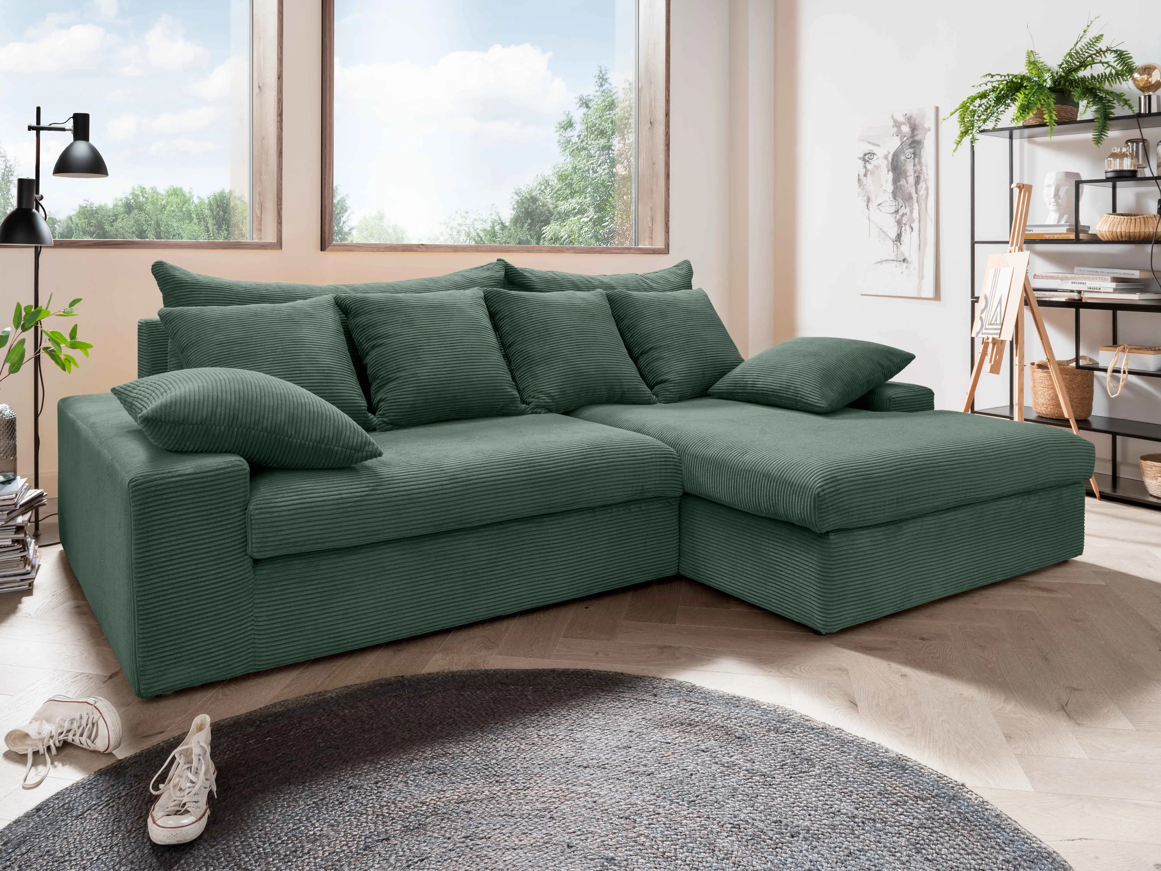 Ecksofa Breno | Grün
