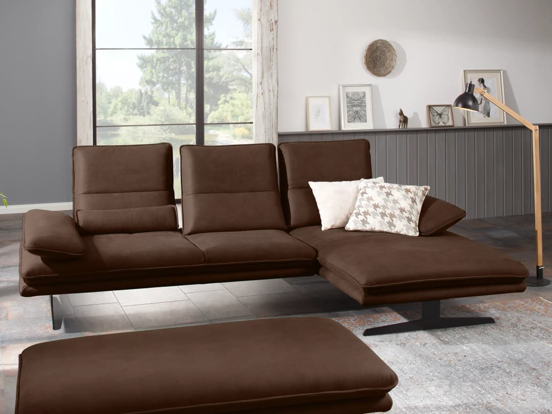 W.Schillig Ecksofa 16777 broadway II | Braun