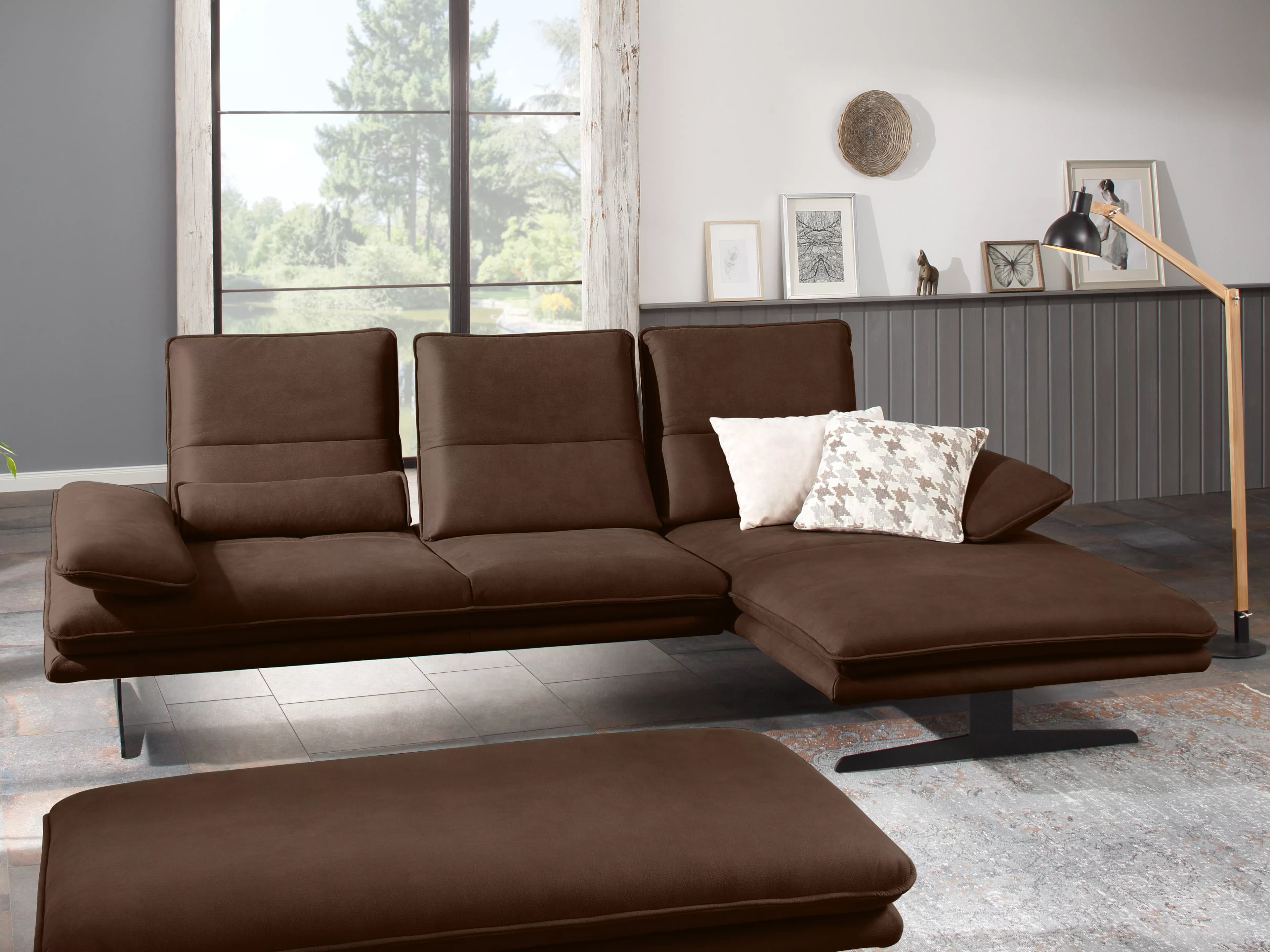 W.Schillig Ecksofa 16777 broadway II | Braun