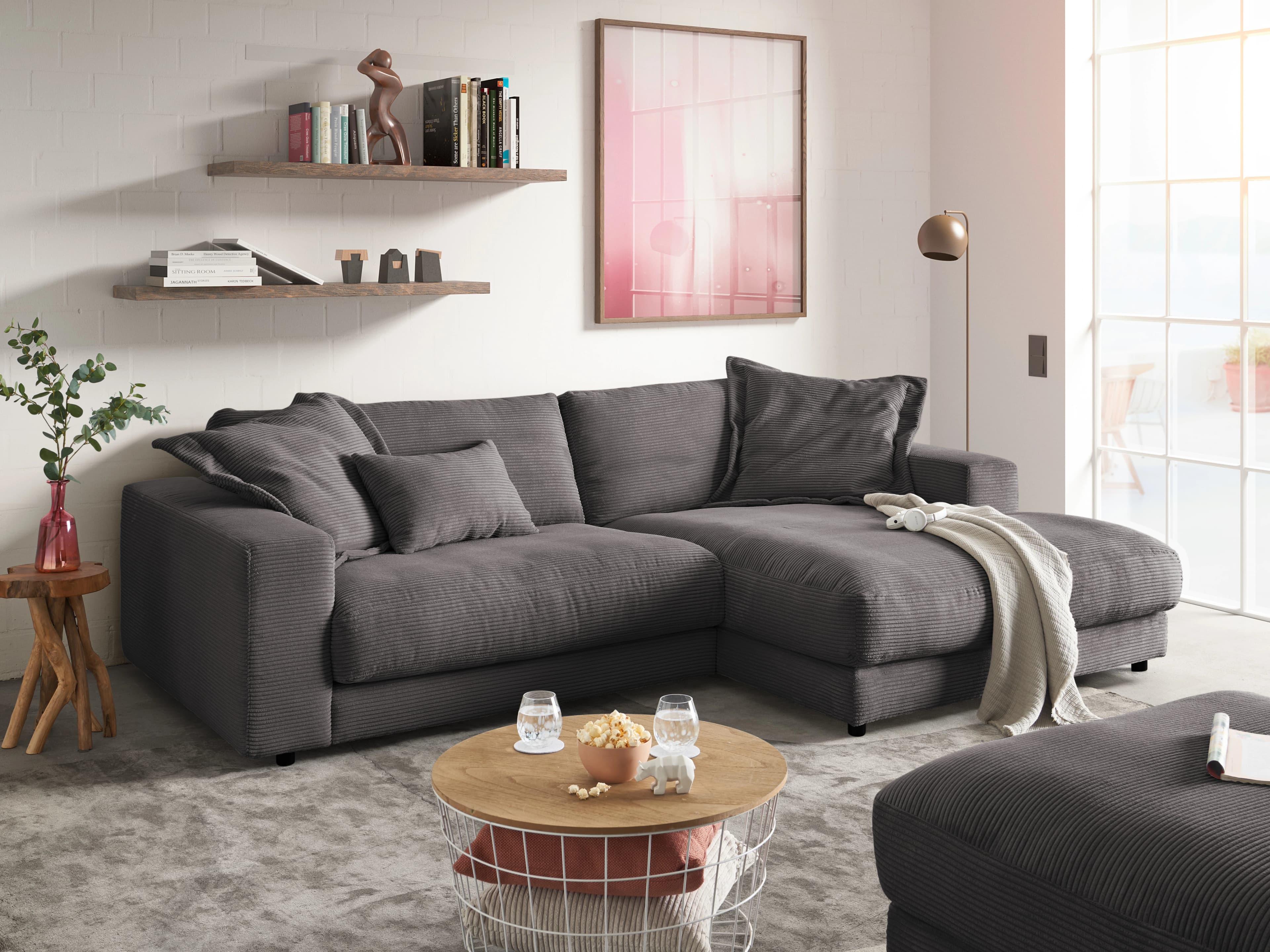 Ecksofa Caldiero VIII | Grau