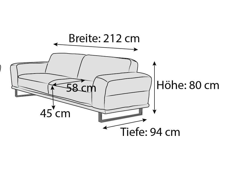 W.Schillig Einzelsofa Montanaa | Braun
