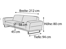 W.Schillig Einzelsofa Montanaa | Braun