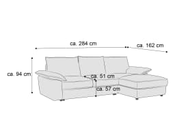 Ecksofa Vinny | Weiß