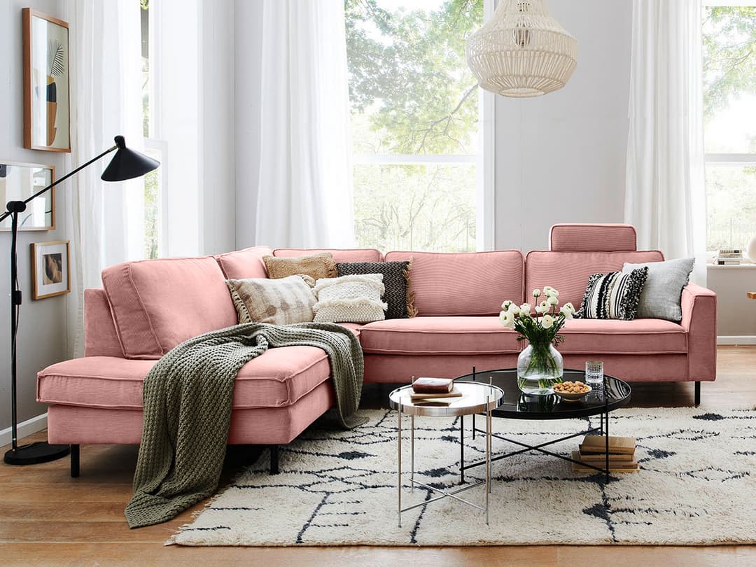 Ecksofa Kaitlynn VIII | Rosa