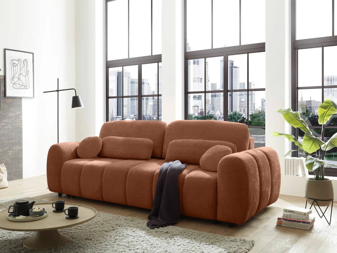 Schlafsofa Barn | Braun