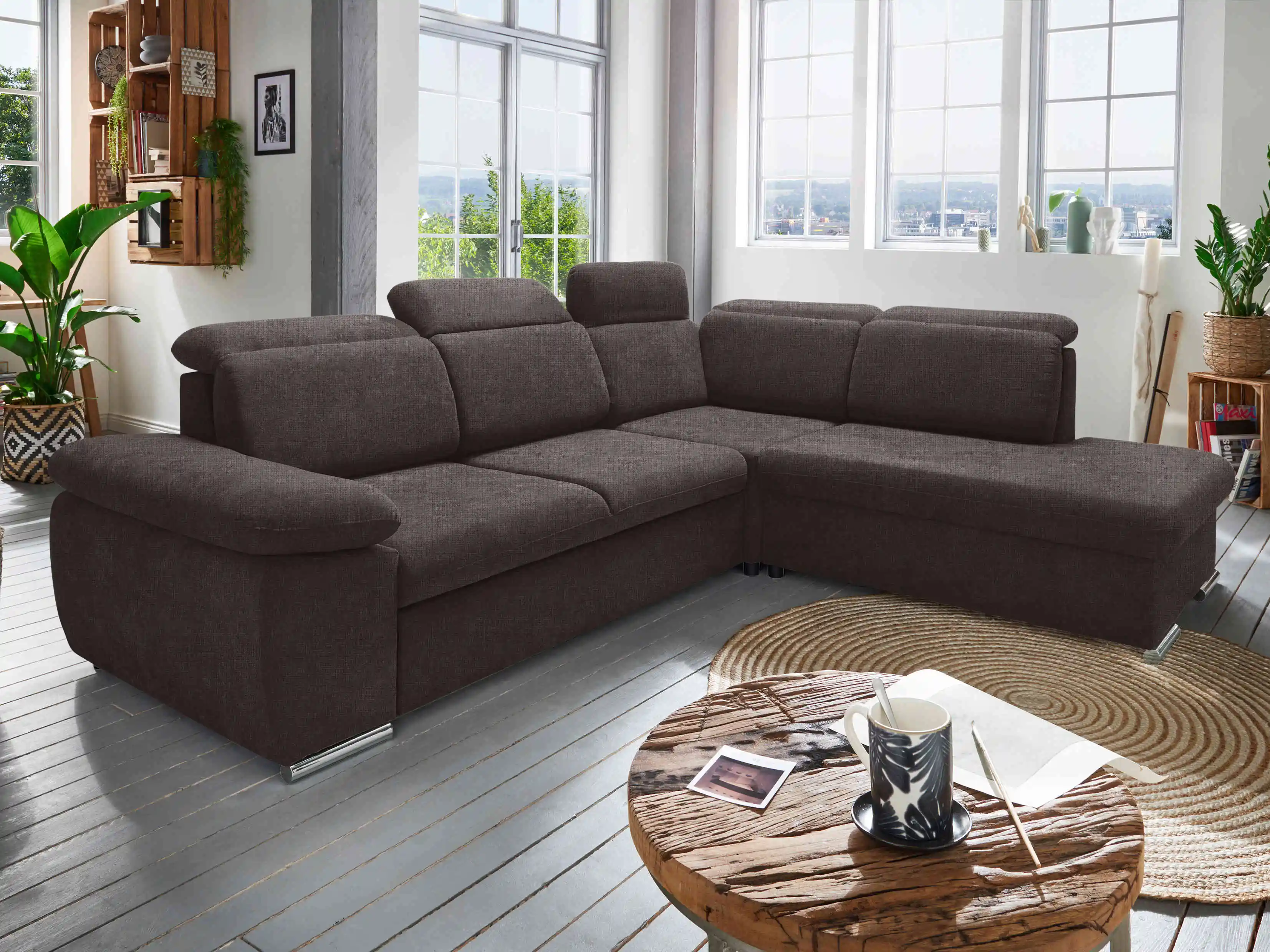 Ecksofa Boris II | Grau