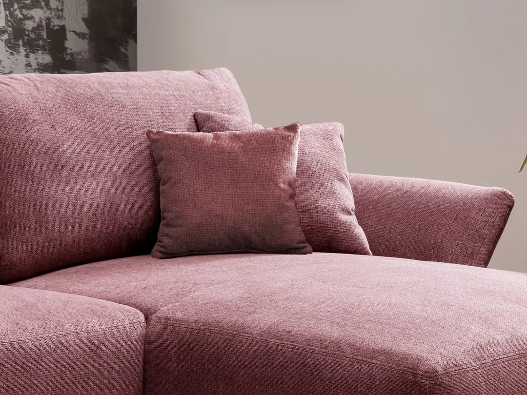 Ecksofa Bagira II | Rosa
