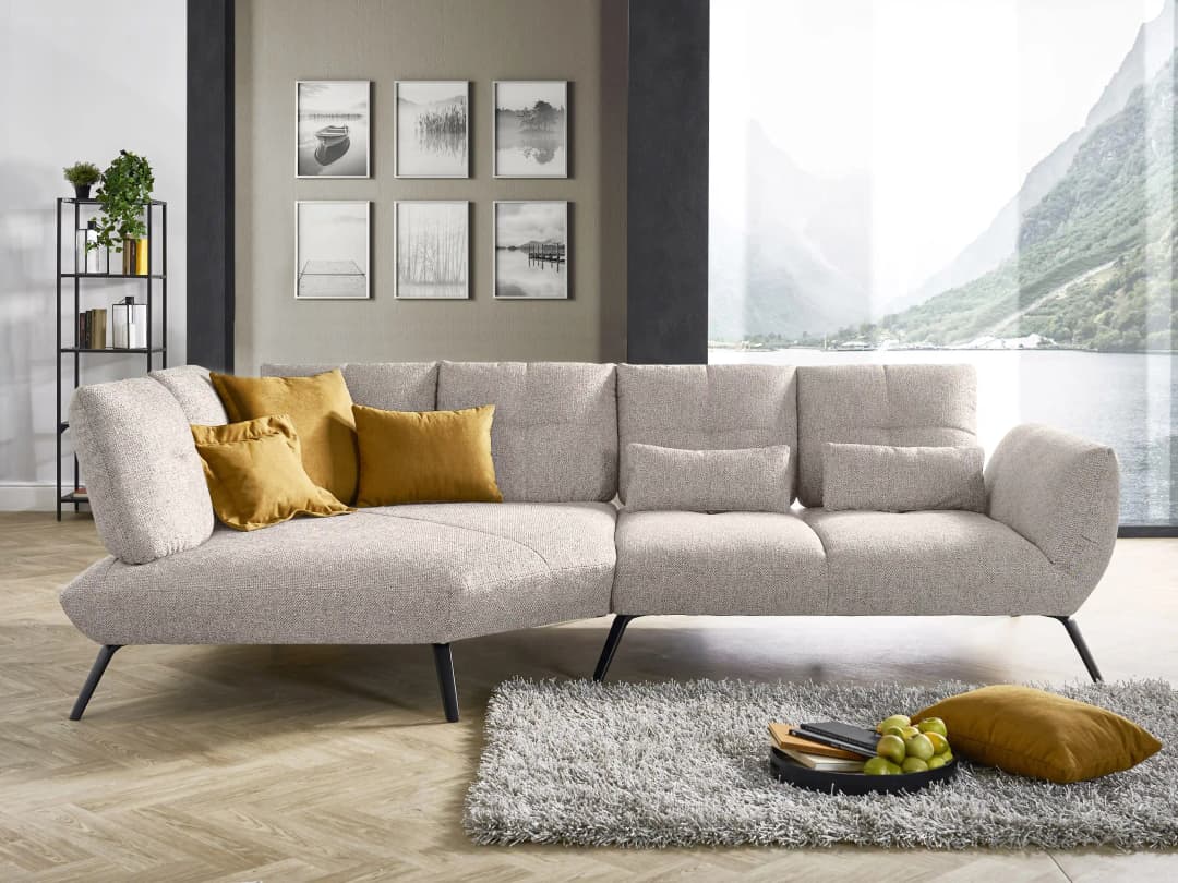 Ecksofa Paola IX | Grau
