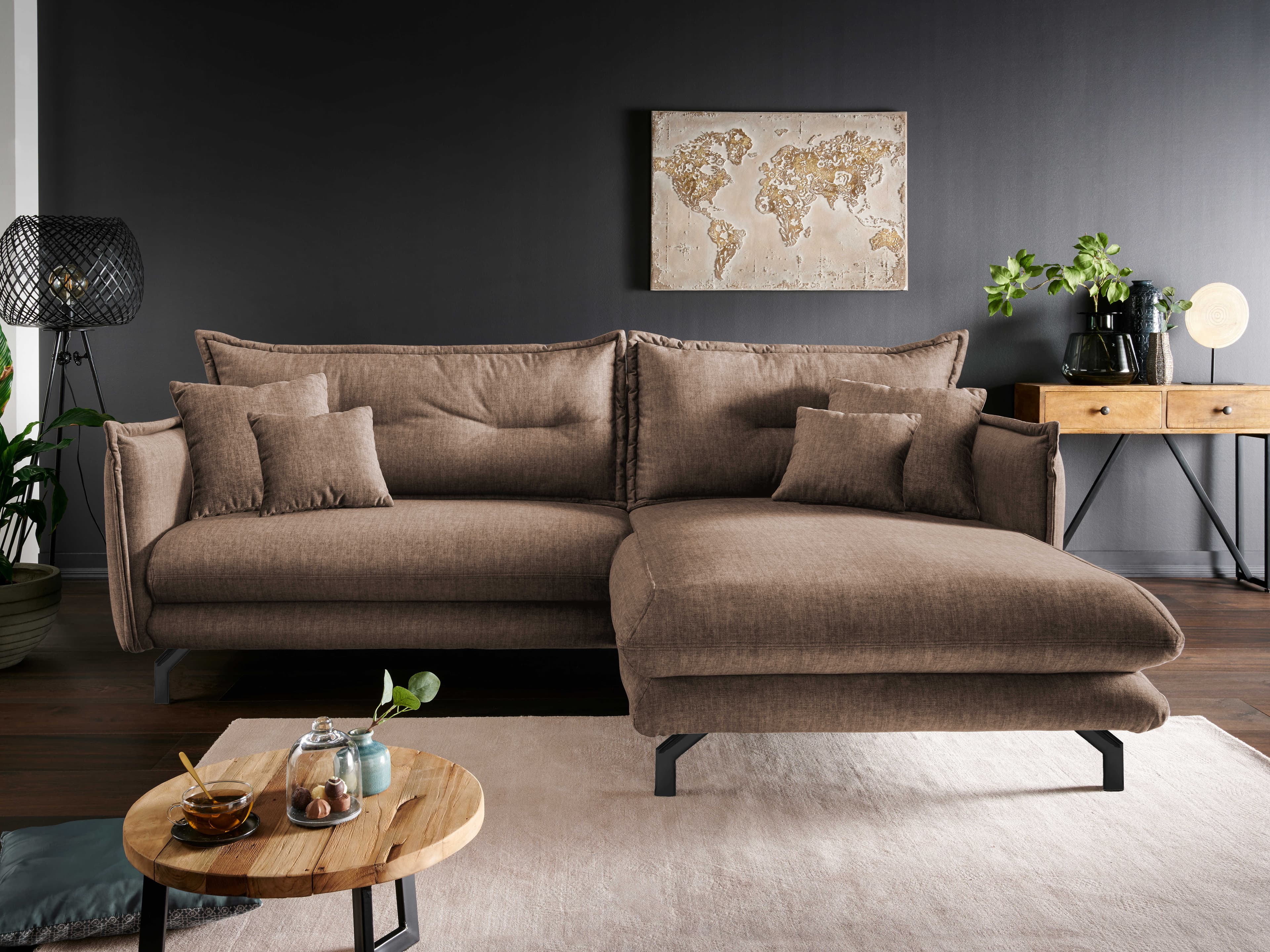 Ecksofa Beckman | Braun