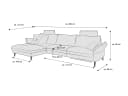 Ecksofa Haeta | Grau 4