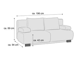 Schlafsofa Raali | Türkis