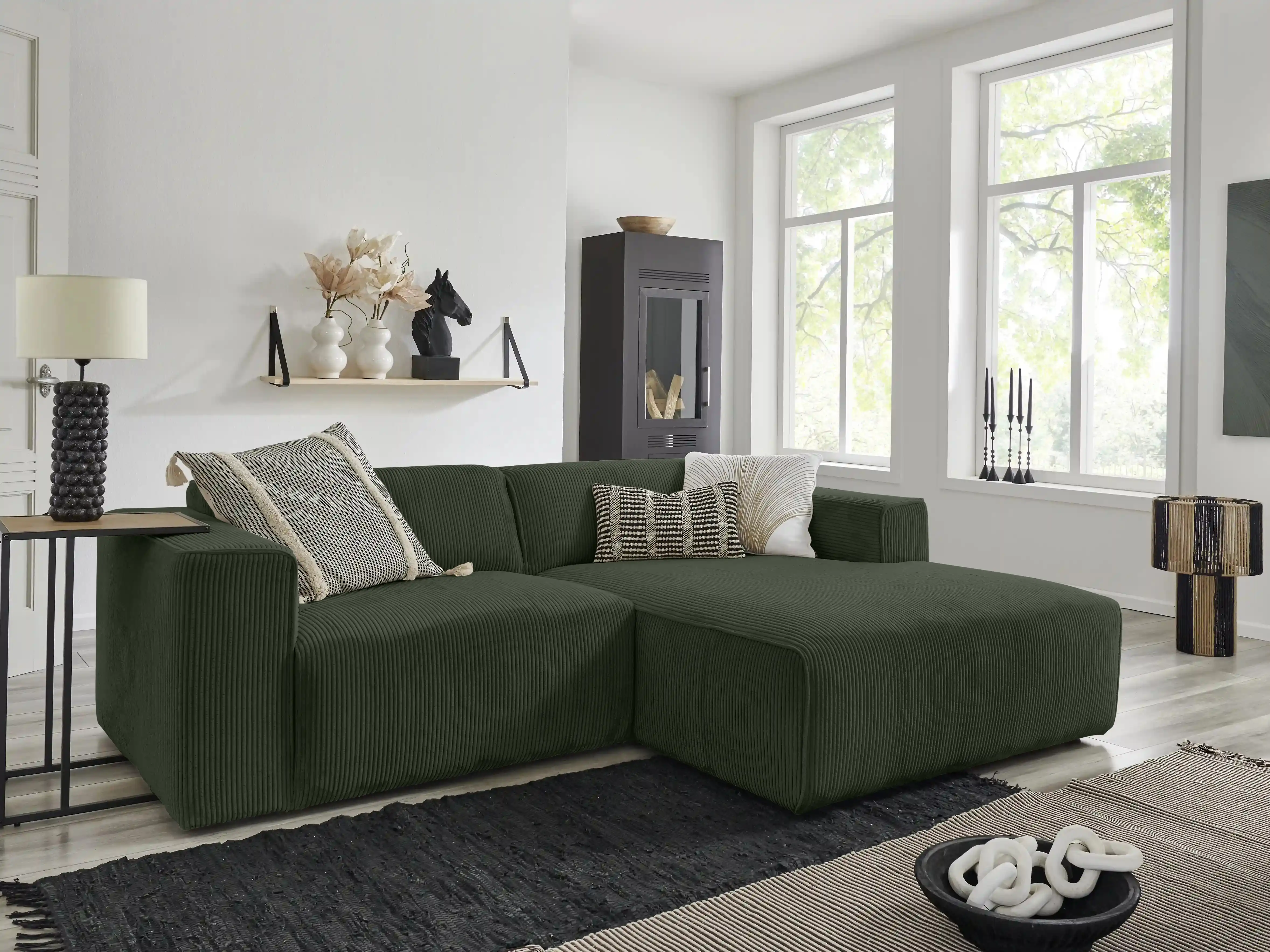 Ecksofa Kaja V | Grün