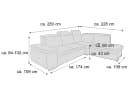 Ecksofa Boris II | Grau 4