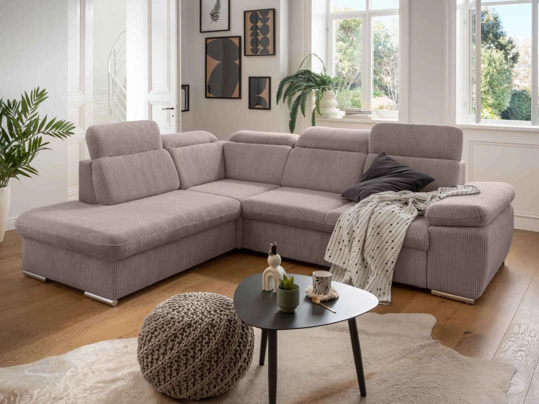 Ecksofa Boris | Braun