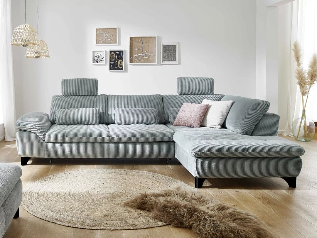 Ecksofa Majid | Blau