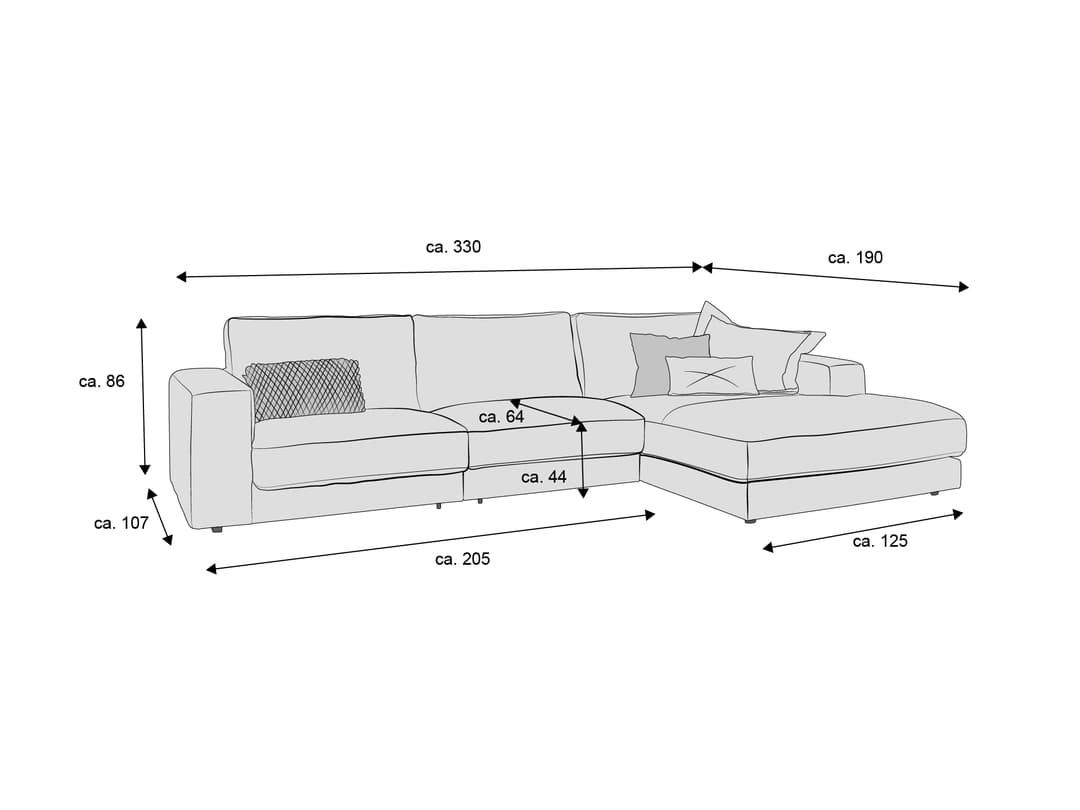 Ecksofa Caldiero IV | Braun