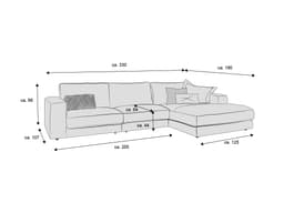 Ecksofa Caldiero IV | Braun