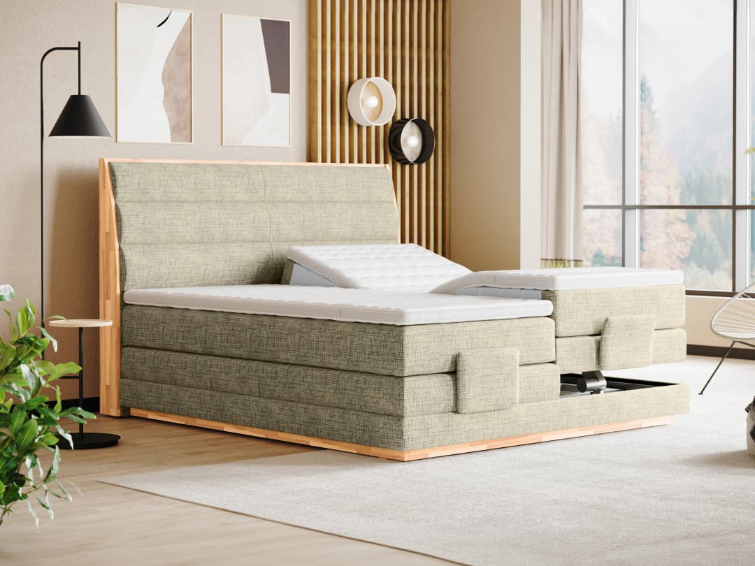 Boxspringbett Callin | Beige