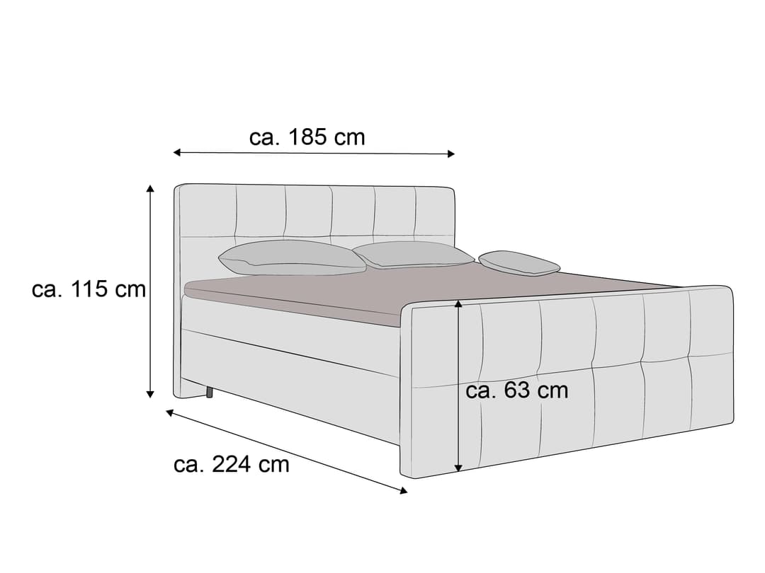Boxbett Basbek | Grau