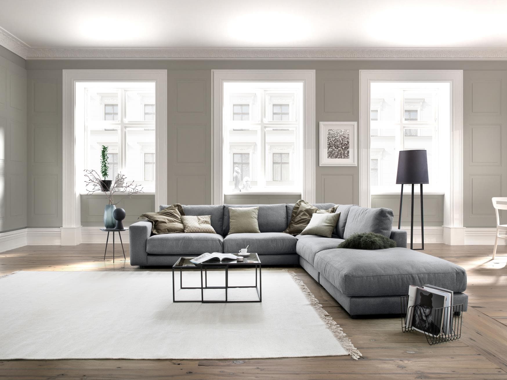 Ecksofa Caldiero V | Grau