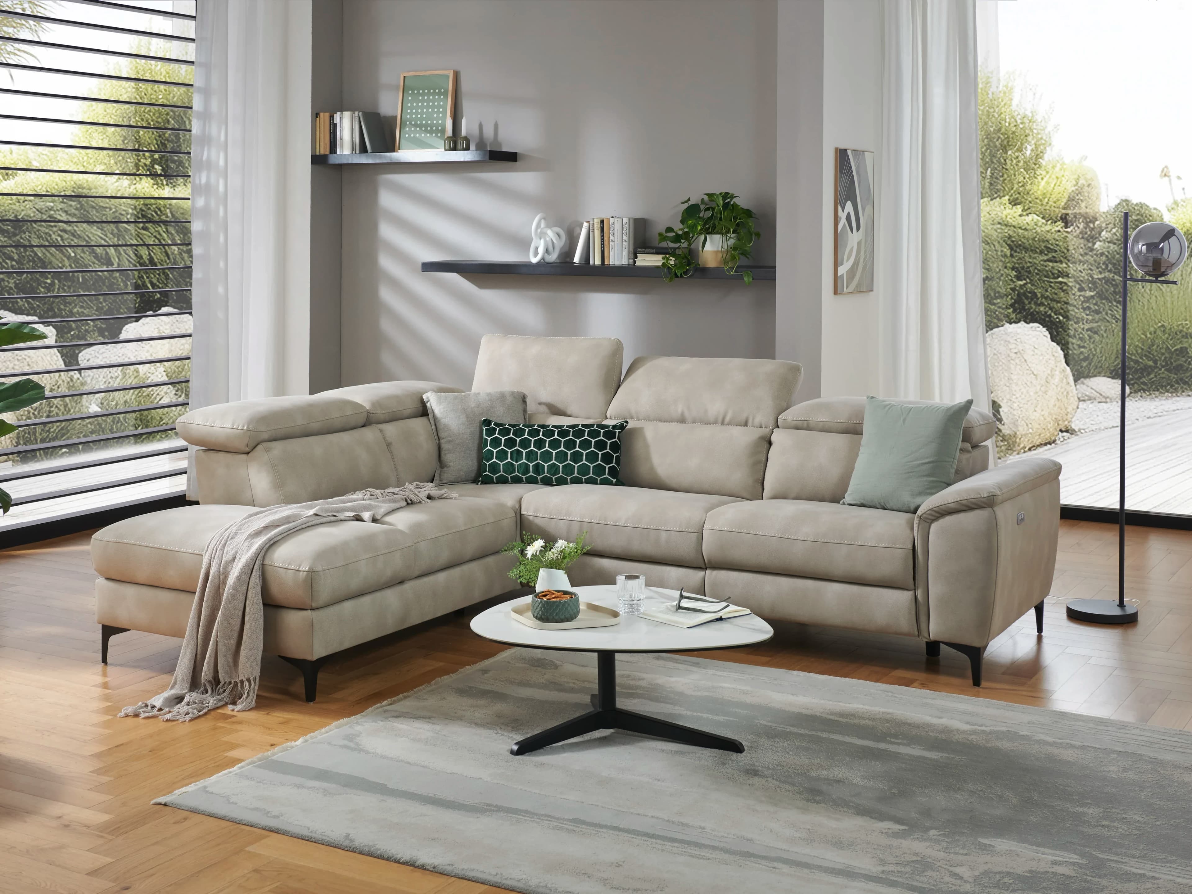Ecksofa Luis | Weiß