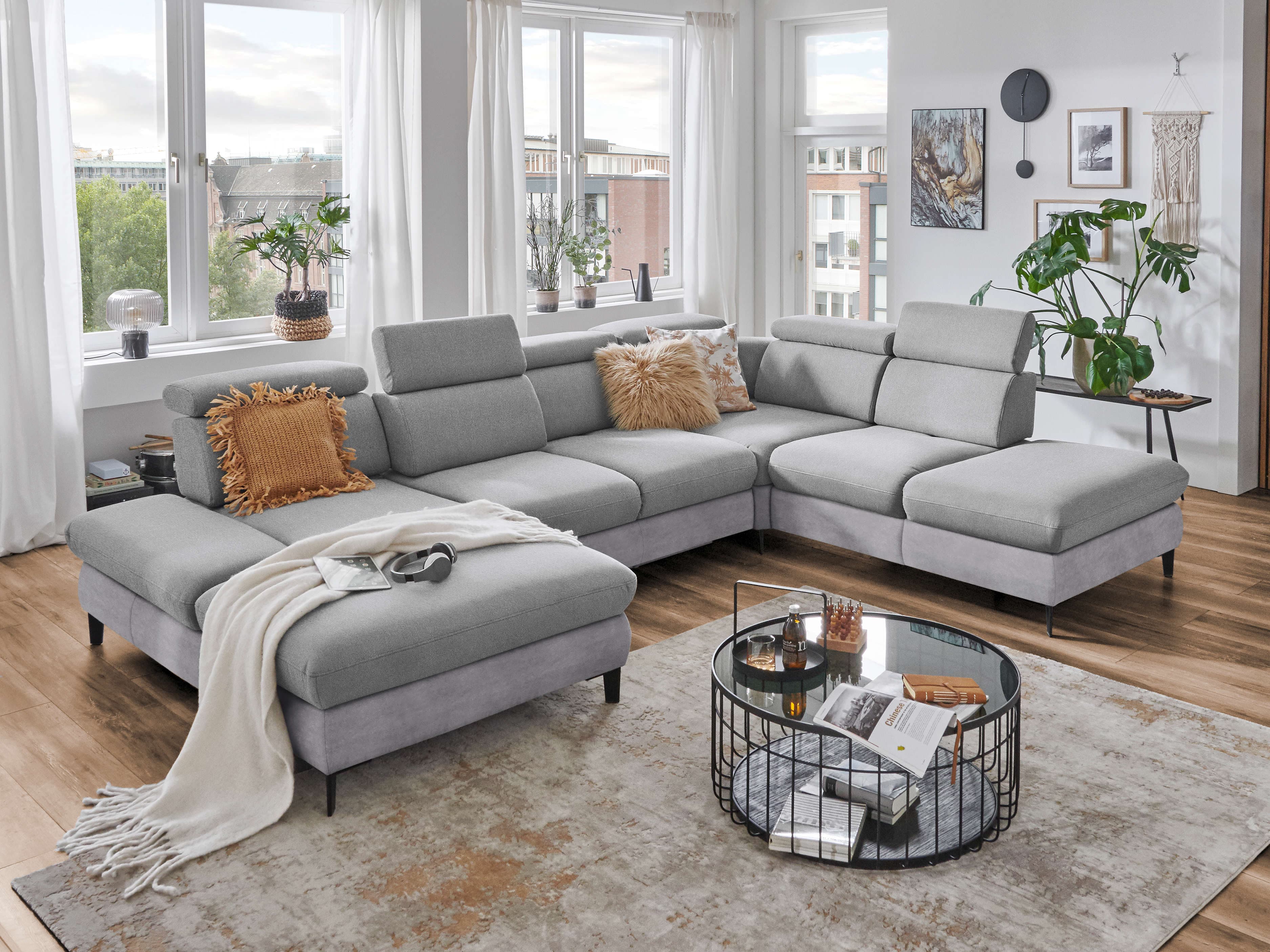 Wohnlandschaft Portanone | Grau