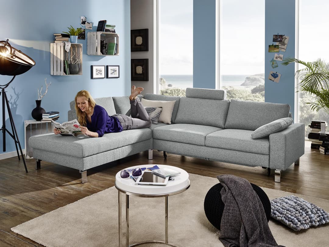 Ecksofa Cabianca | Grau