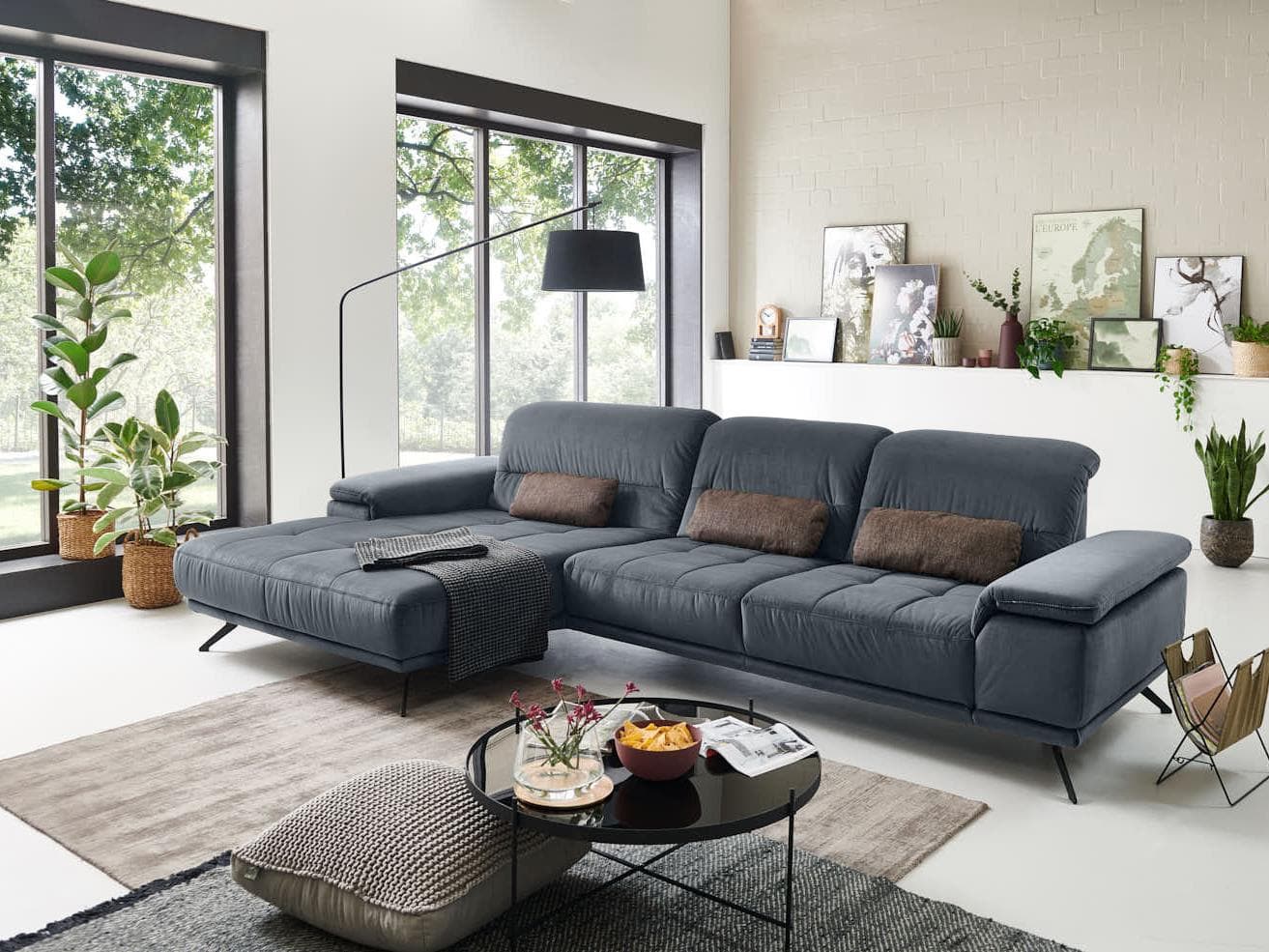 Ecksofa Ziracco II | Blau