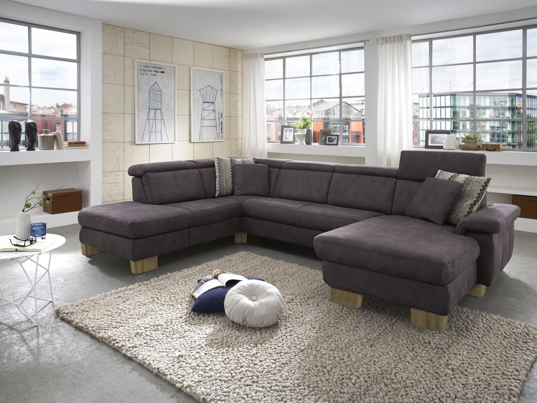 Wohnlandschaft Pomezia VI | Braun