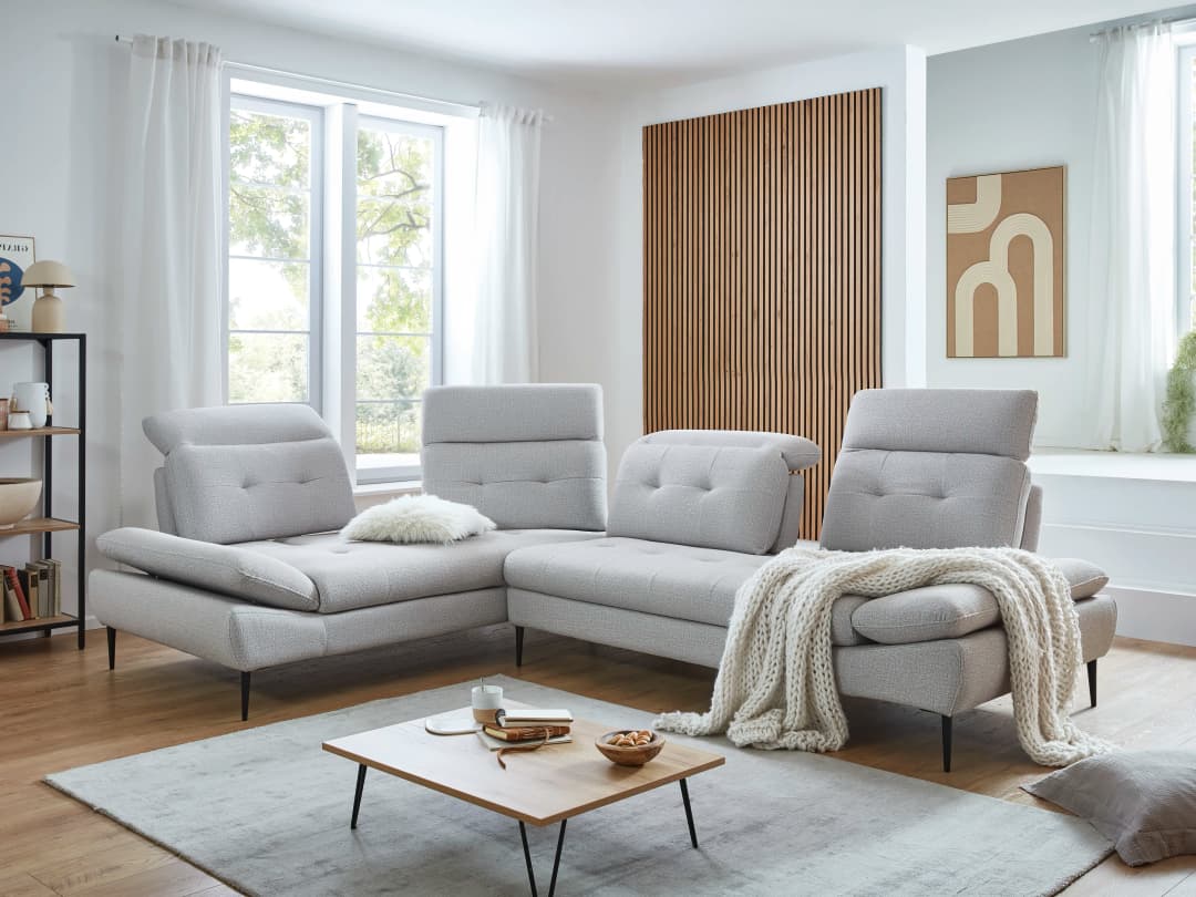 Ecksofa Minerva | Weiß