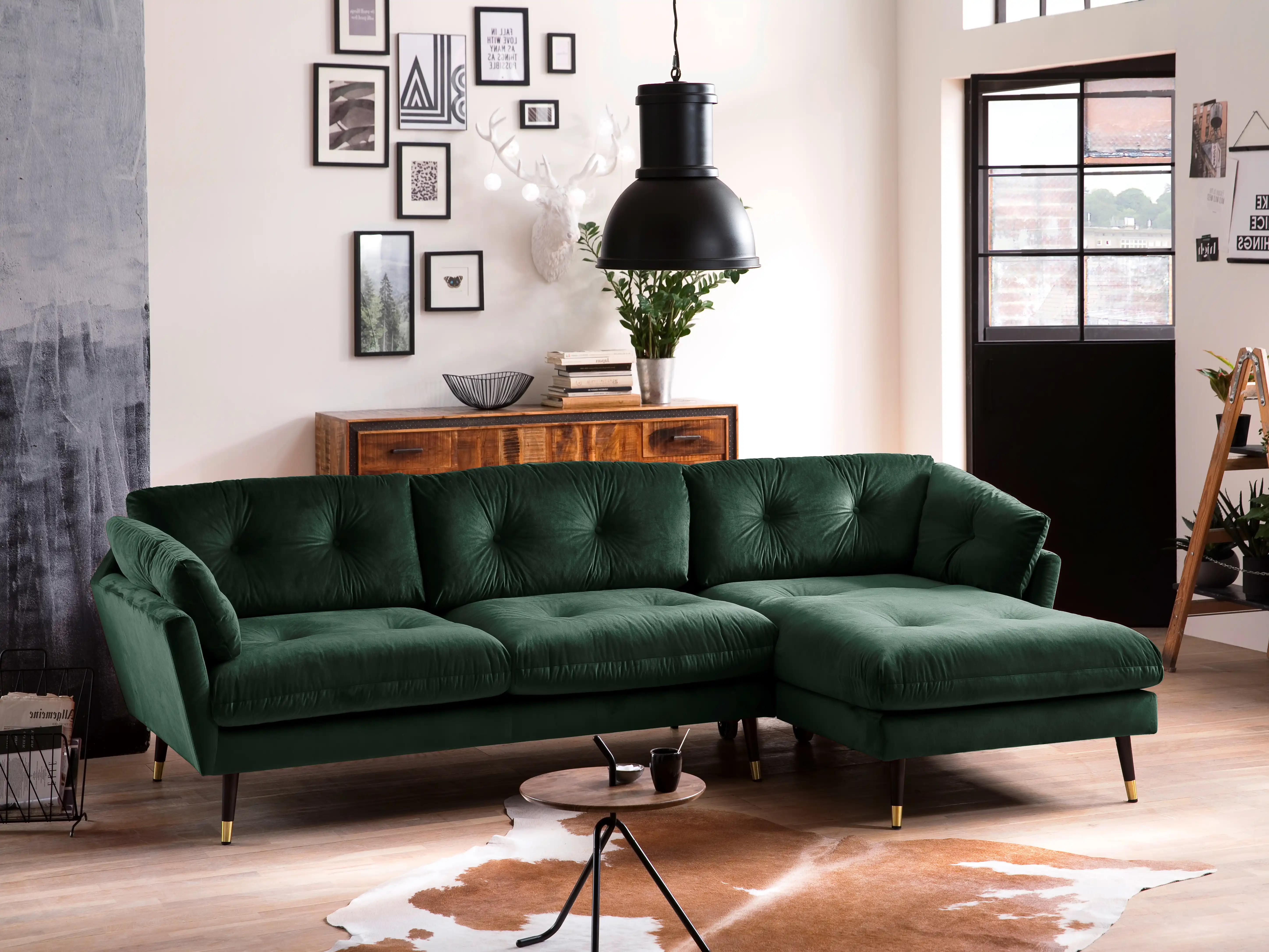 Ecksofa Hunter IV | Grün