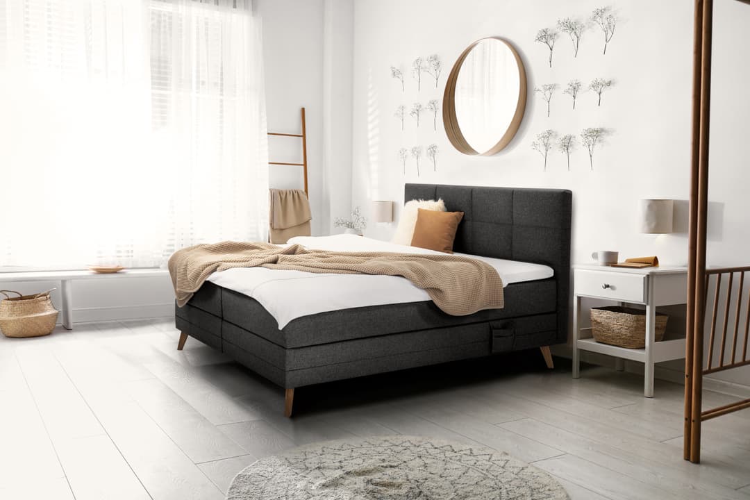 Boxspringbett Kalasca II | Grau