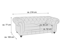 Einzelsofa Mandy III | Grau