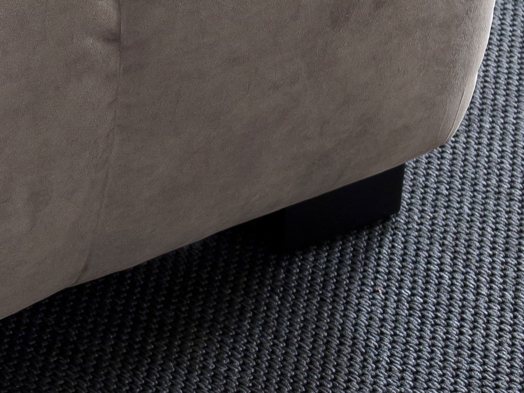 Polsterhocker Carla II | Grau