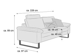 Einzelsofa Cabianca XI | Grau