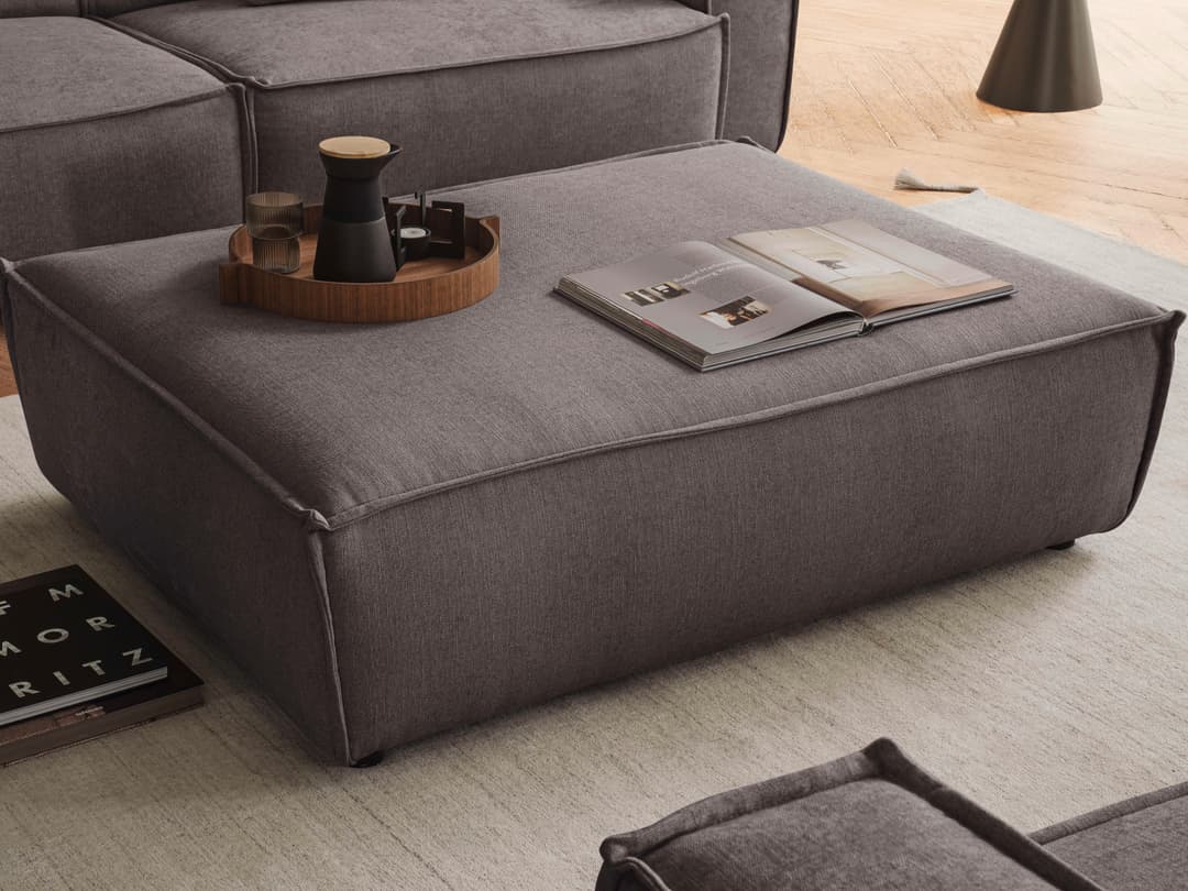 Polsterhocker Croviana VIII | Braun