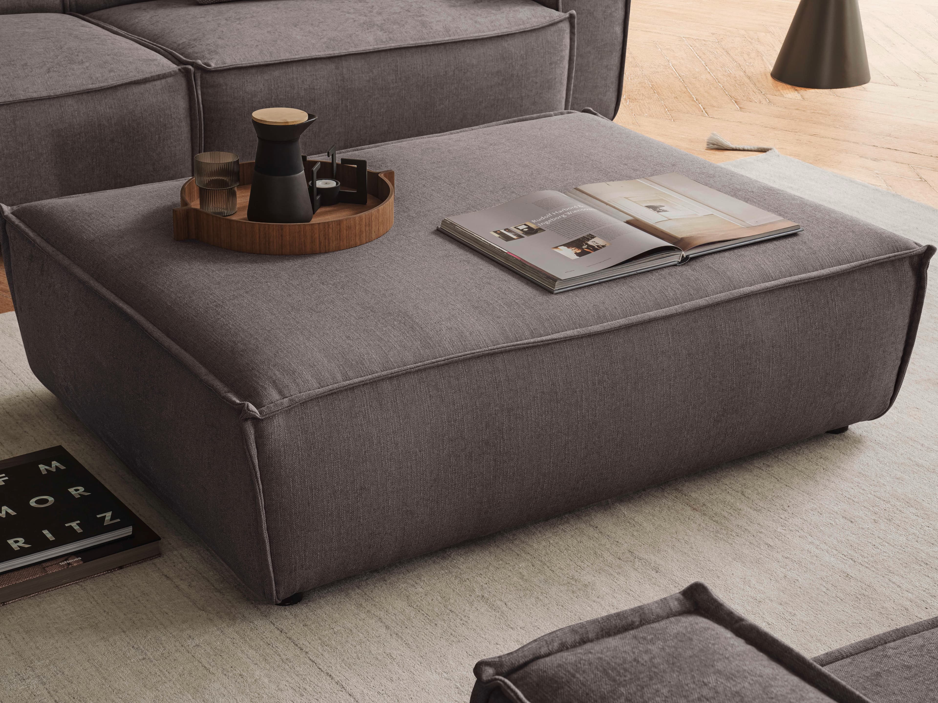 Polsterhocker Croviana VIII | Braun